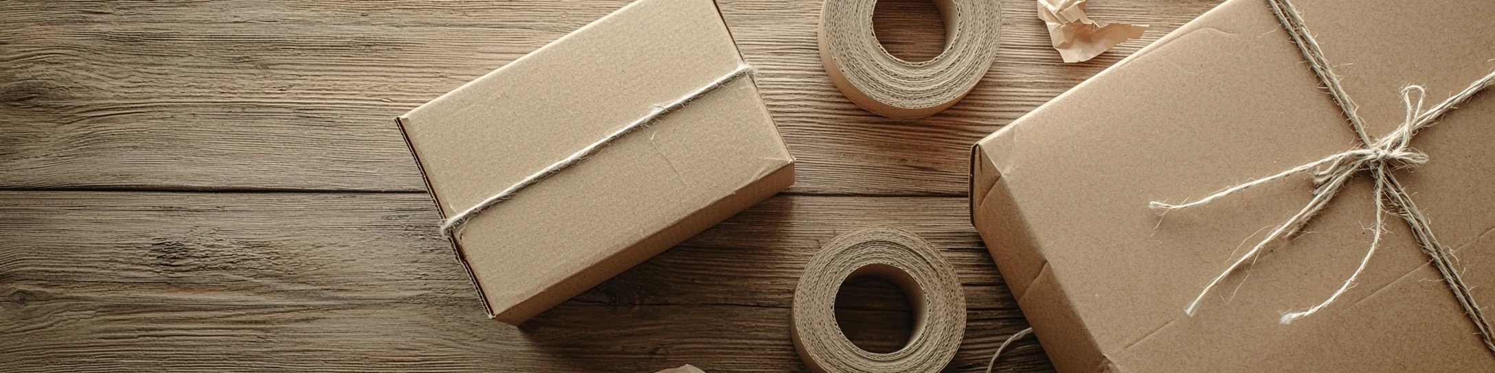 Päckchen und Paket im Größenvergleich